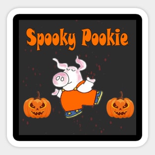 spooky pookie cool tshirt Sticker